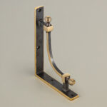 beehive large shelf bracket (pair) aged brass