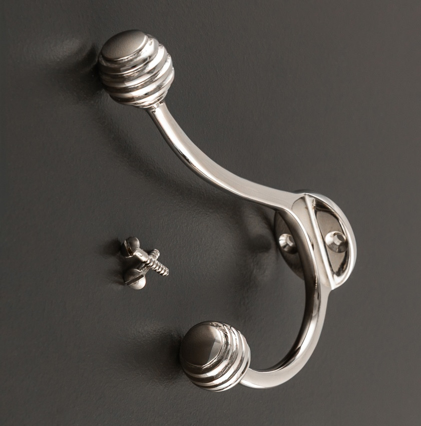 beehive hat & coat hook polished nickel