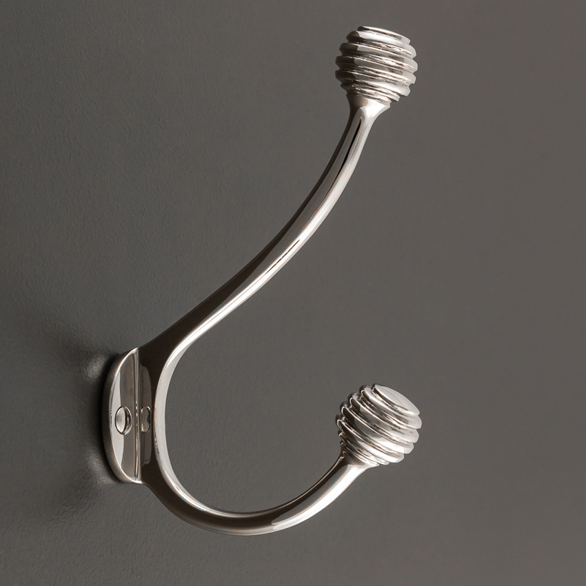 beehive hat & coat hook polished nickel