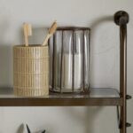 antique bras shelves & towel rail