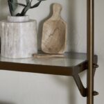 antique bras shelves & towel rail