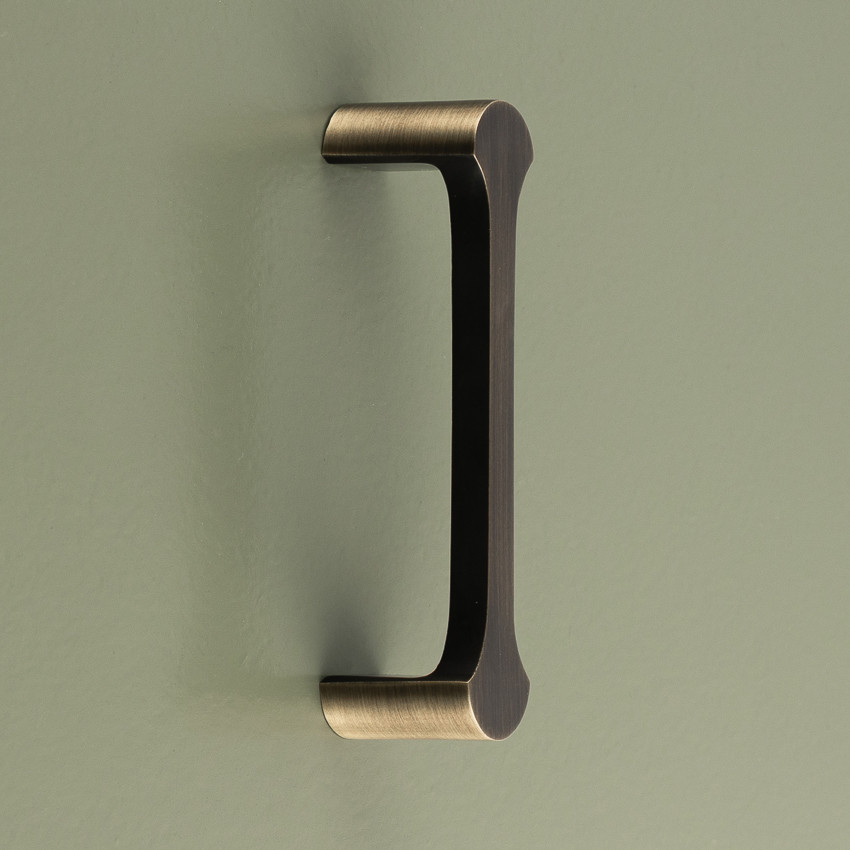 tulip pull handle antique brass