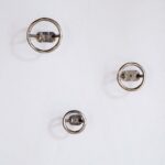 antique brass round bathroom hooks