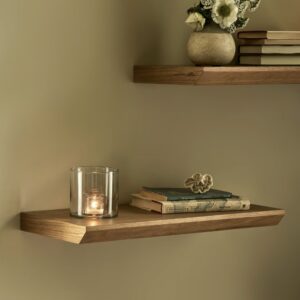 oak floating shelf small