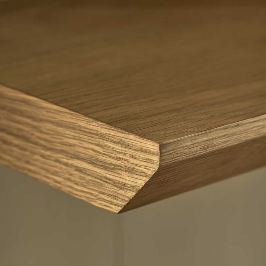 oak floating shelf small