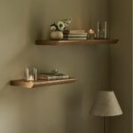 oak floating shelf large