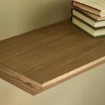 oak floating shelf large