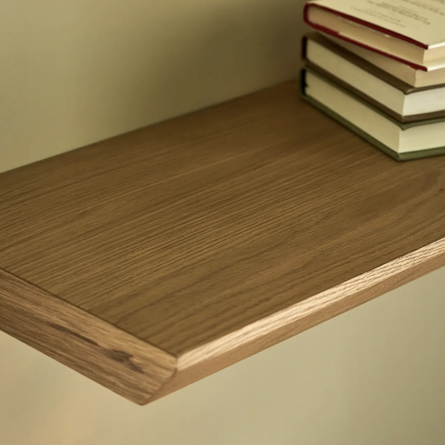 oak floating shelf large