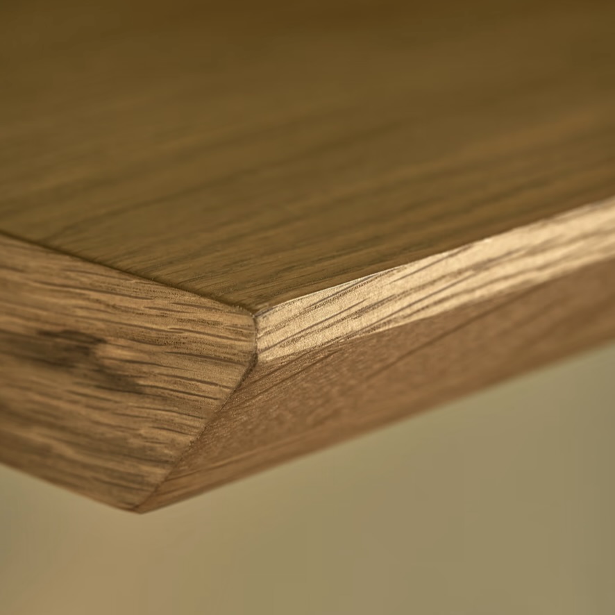 oak floating shelf large