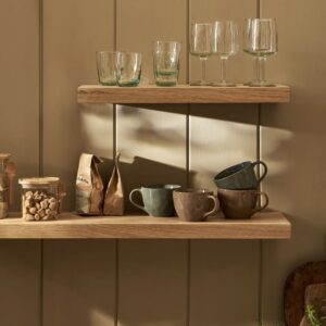 oak floating shelf (square) small