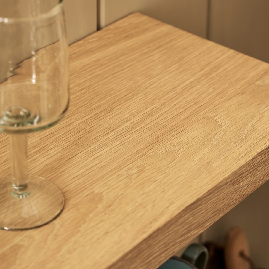 oak floating shelf (square) small