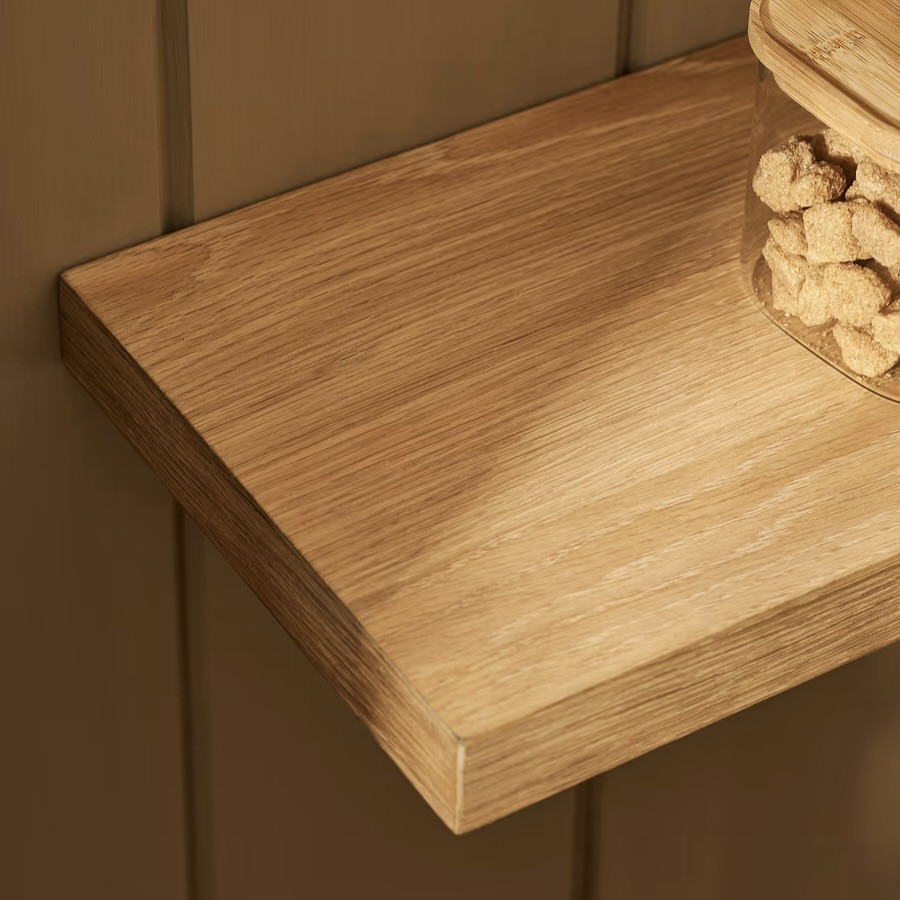 oak floating shelf (square) large