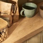 oak floating shelf (square) large