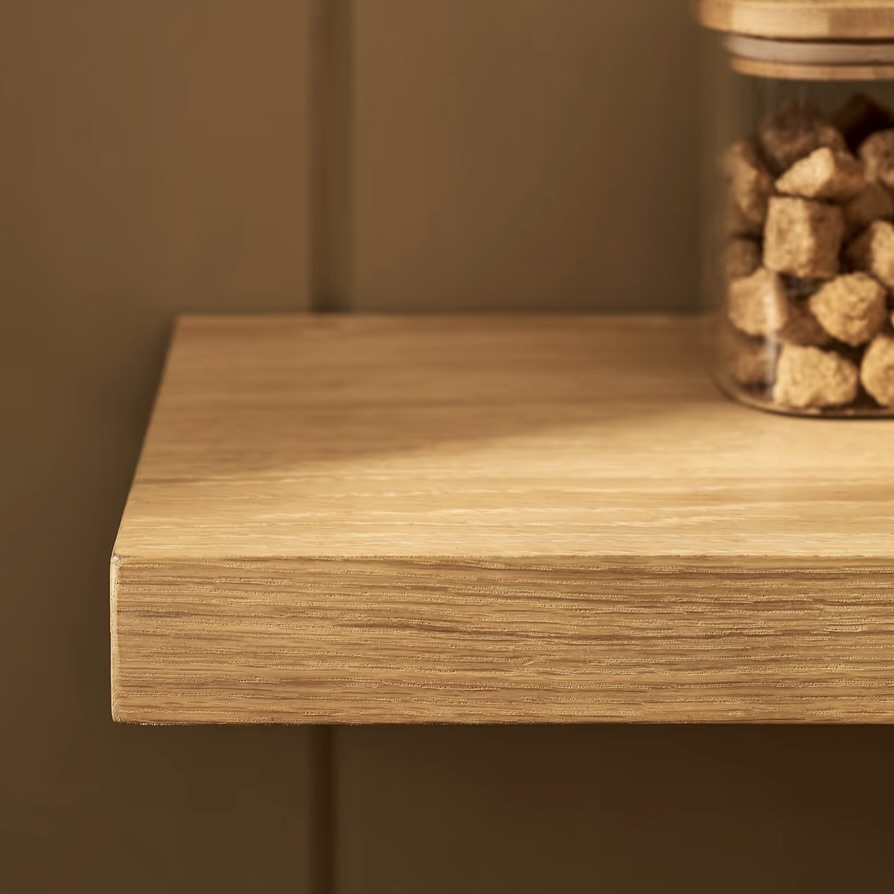 oak floating shelf (square) large