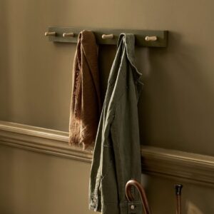 oak peg rail olive green