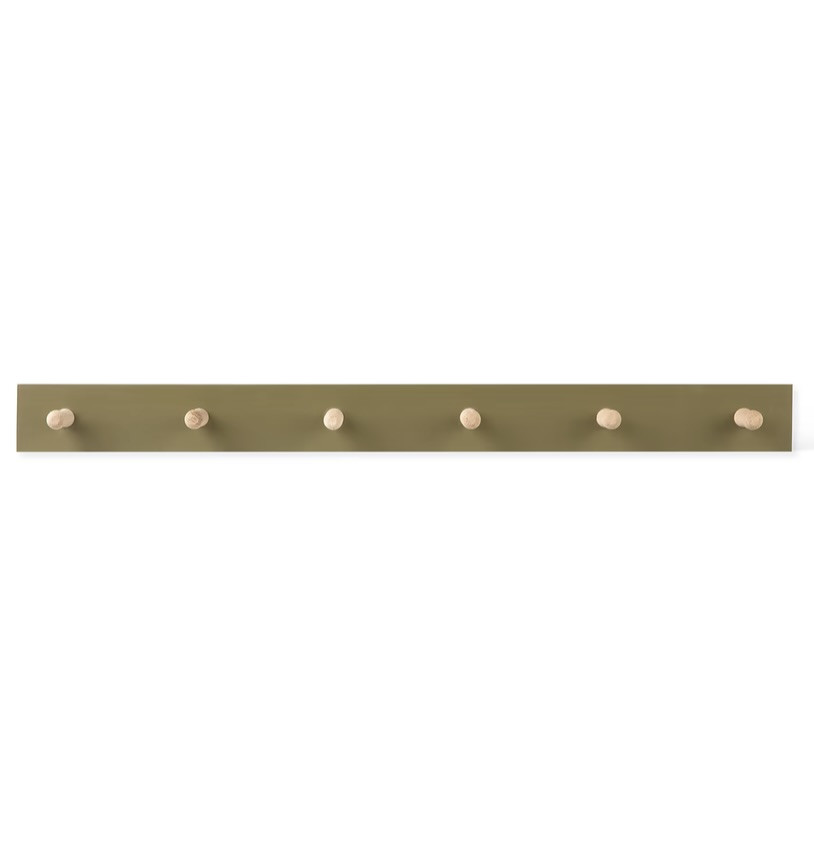 oak peg rail olive green