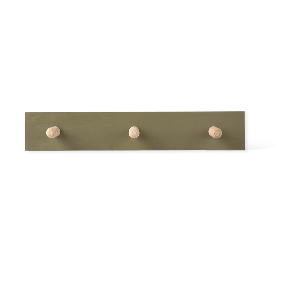 oak peg rail olive green