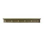 beech wood peg shelf olive green
