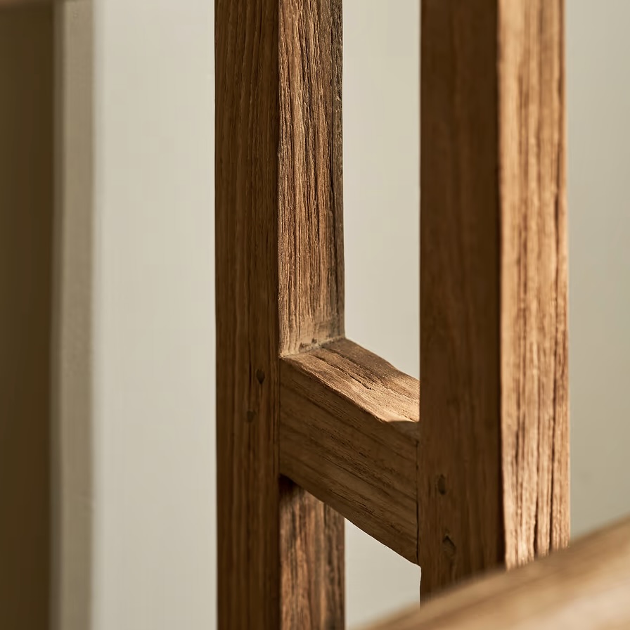 teak standing towel rail