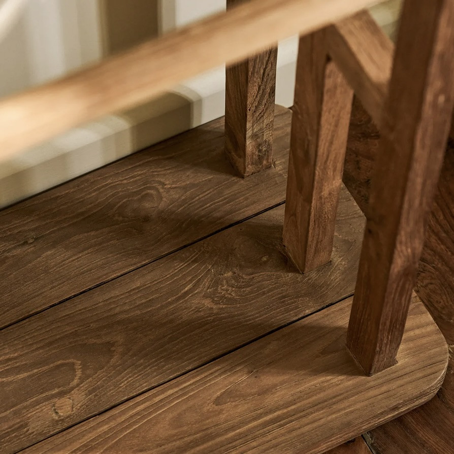 teak standing towel rail