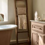 teak towel ladder