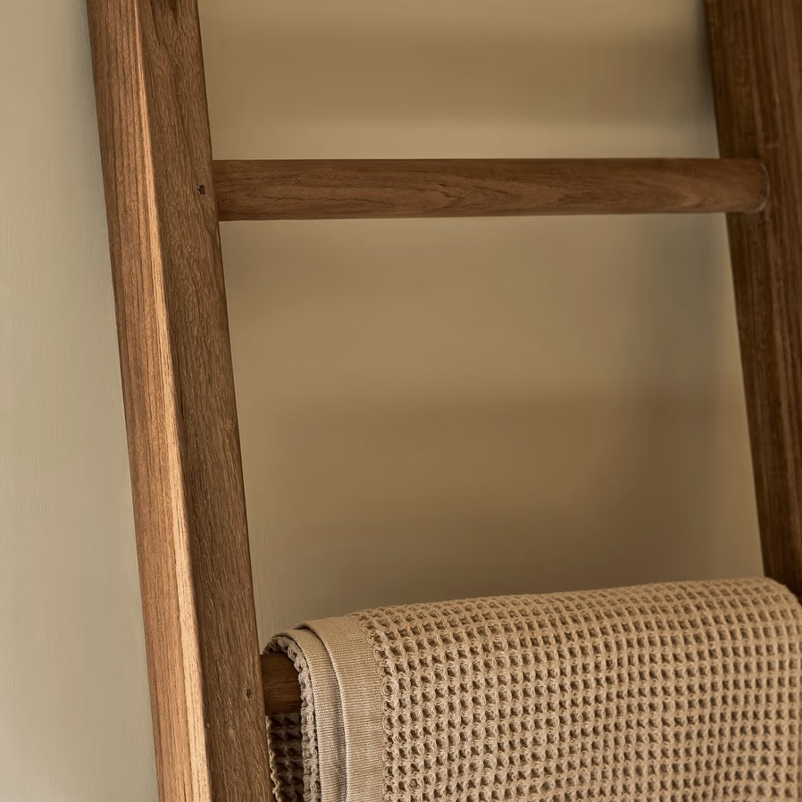 teak towel ladder
