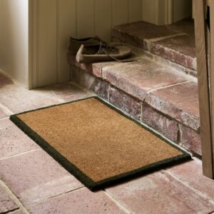 coir doormat with border (small) moss