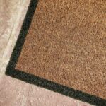 coir doormat with border (small) moss