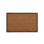 coir doormat with border (small) moss