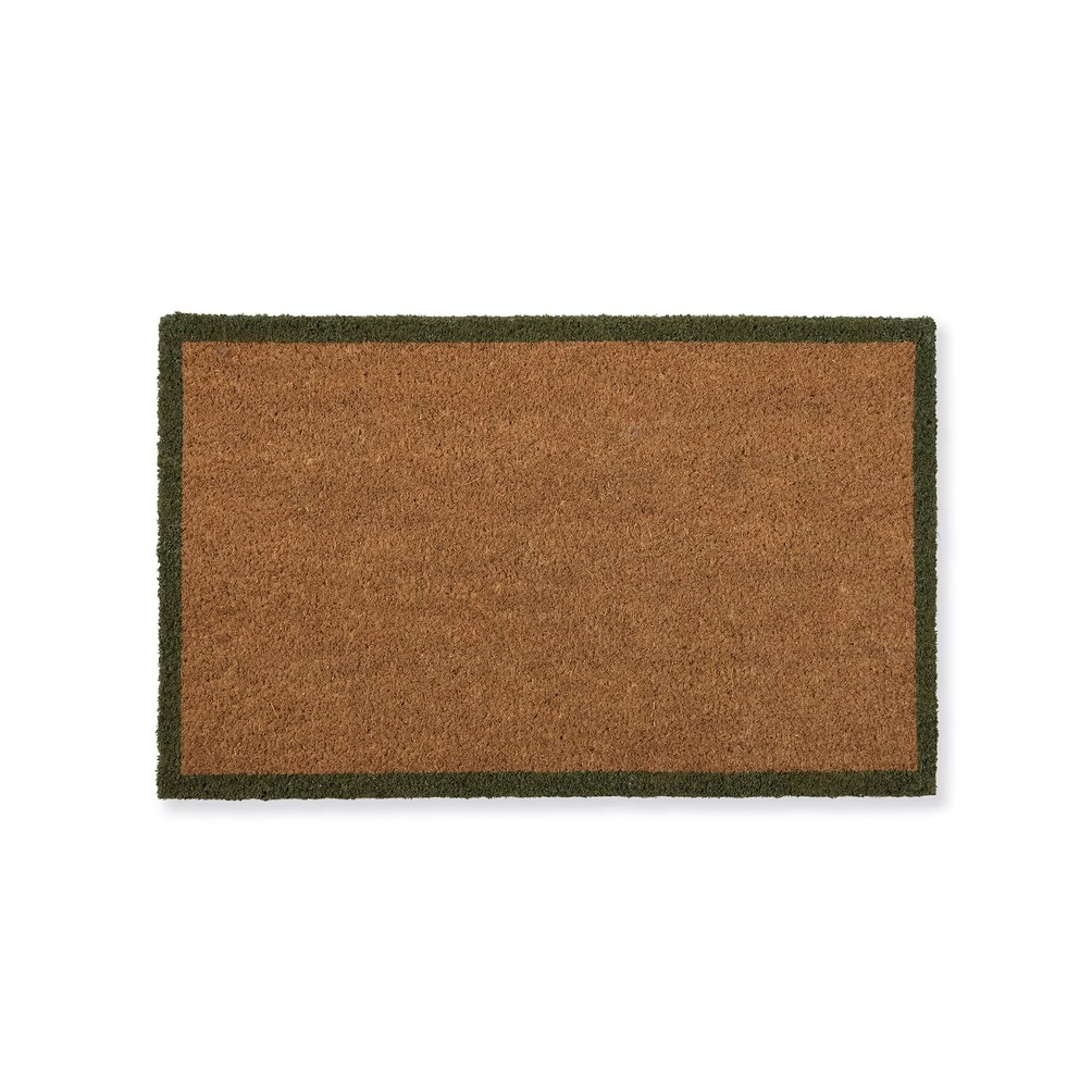 coir doormat with border (small) moss