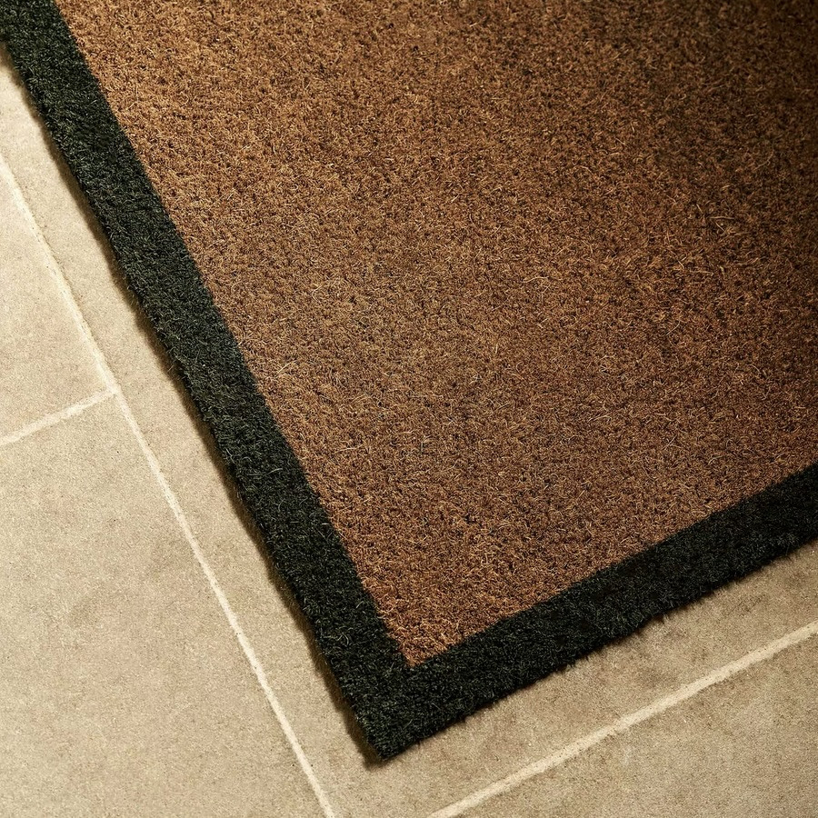 coir doormat with border (large) moss