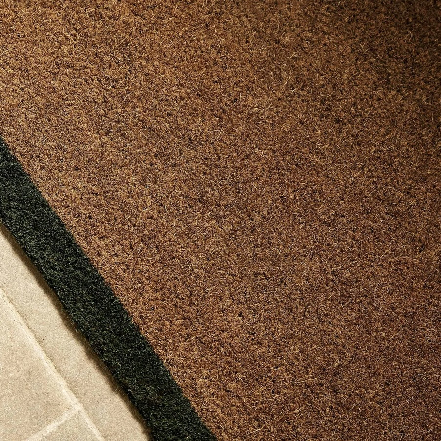 coir doormat with border (large) moss