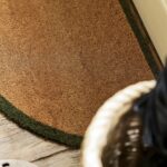 half moon coir doormat moss