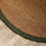 half moon coir doormat moss