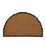 half moon coir doormat moss