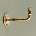 beehive long coat hook aged brass
