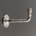 beehive long coat hook polished nickel