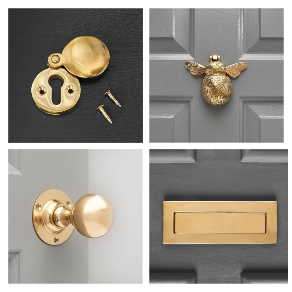 brass door hardware get the look