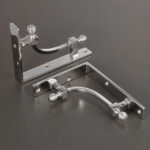beehive small shelf bracket (pair) polished nickel