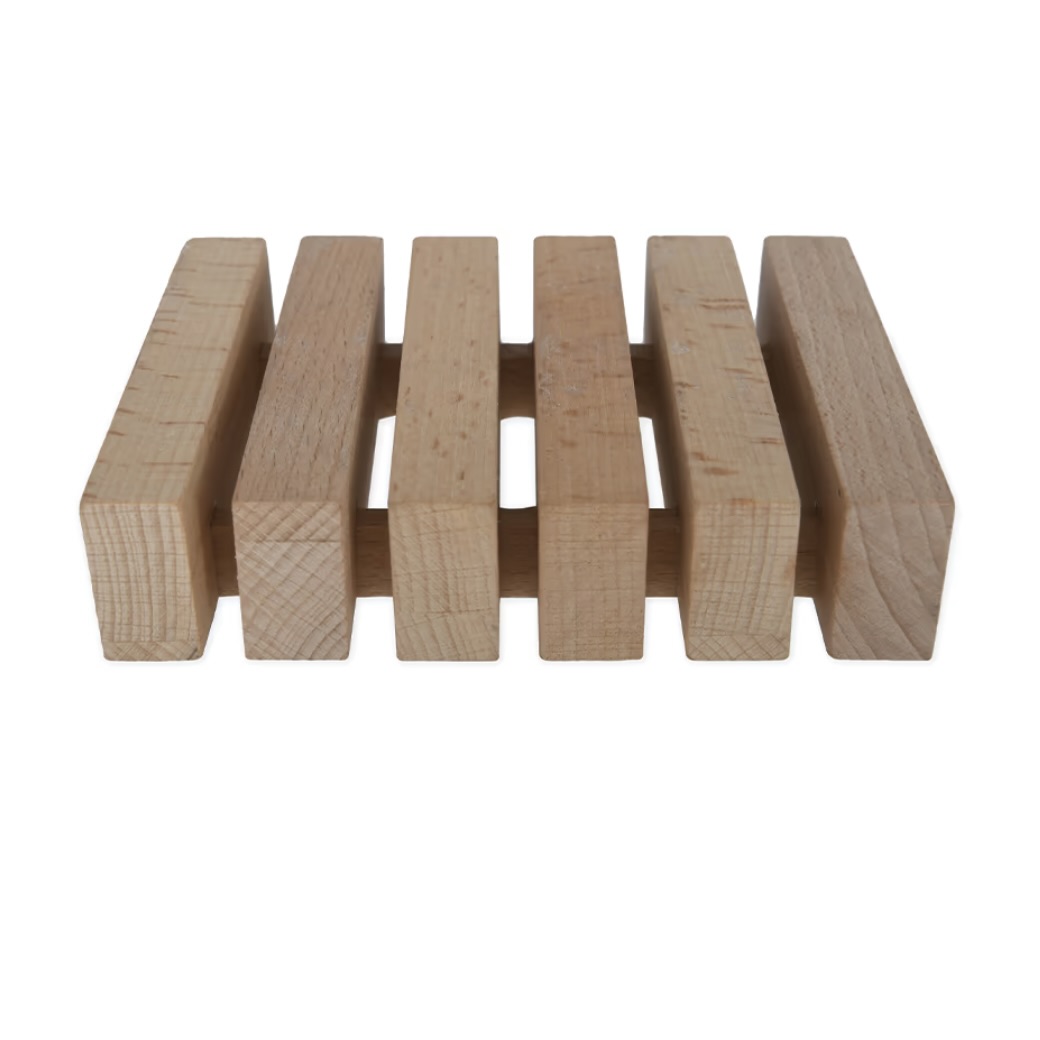 beech wood soap dish