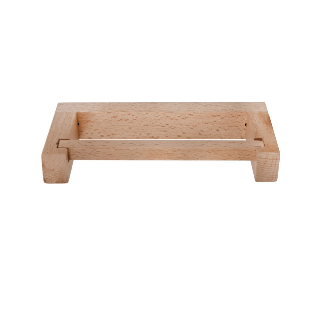 beech wood toilet roll holder