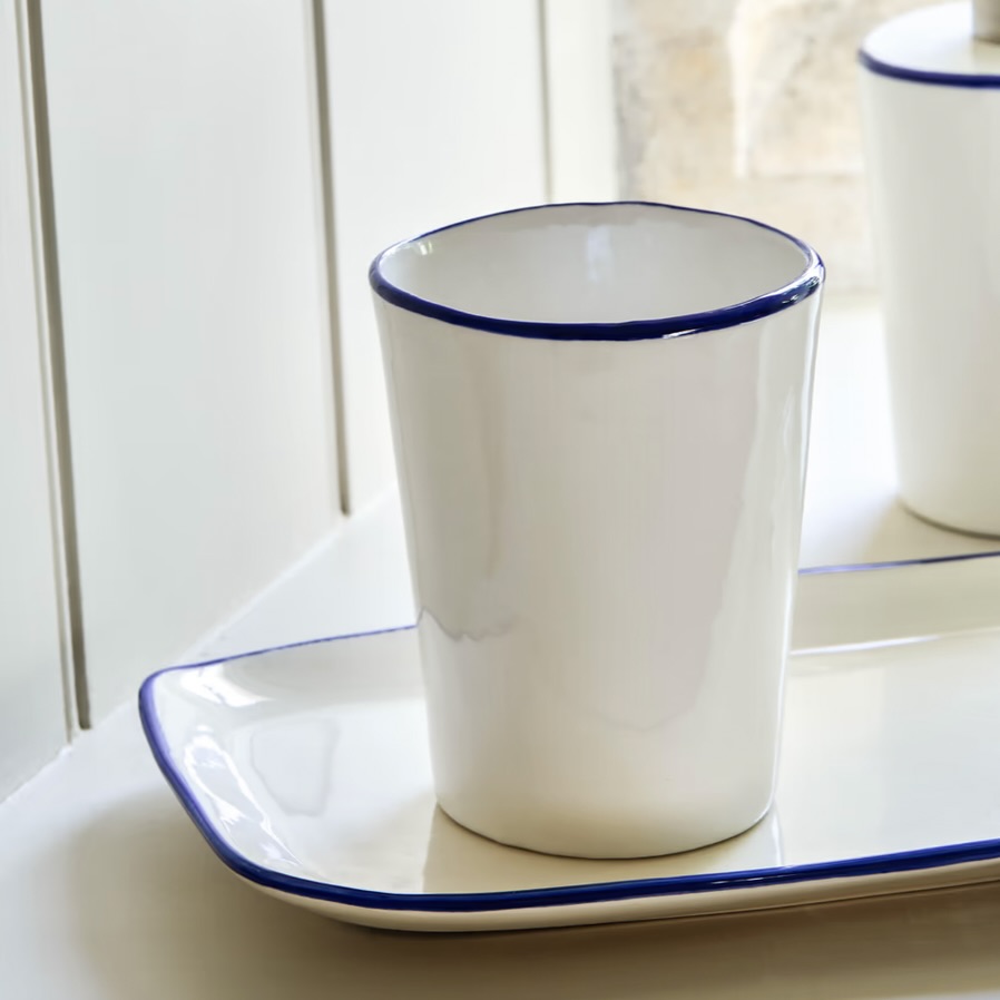 earthenware toothbrush holder